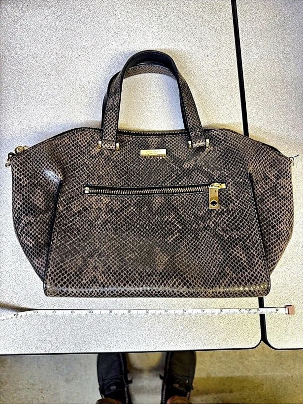 Kate Spade New York Satchel in Brown & Black